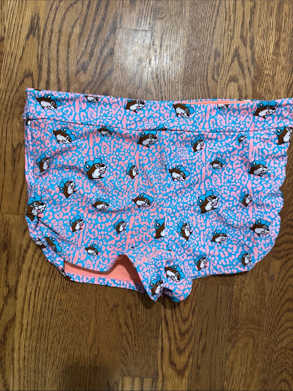 Women’s Pink & Blue Printed Swim Shorts
